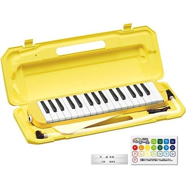 KC キョーリツ 鍵盤ハーモニカ メロディピアノ 32鍵 イエロー P3001-32K/YW (ドレ...