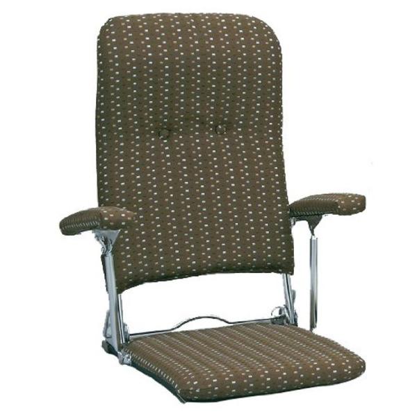 宮武製作所 座椅子 PLACE 幅40×奥行き51~73×高さ44~53cm ブラウン 日本製 YS...