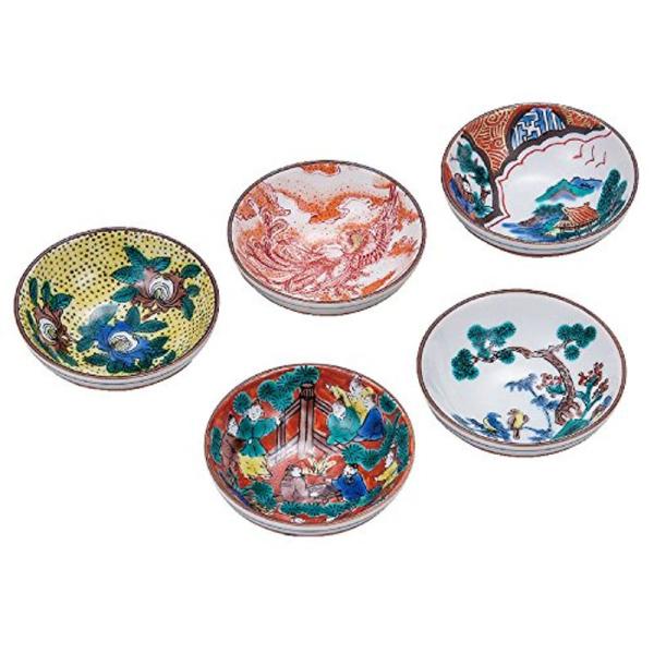 九谷焼 組盃(5個セット) 時代絵 陶器 高級 和食器 酒器 伝統工芸品 ブランド
