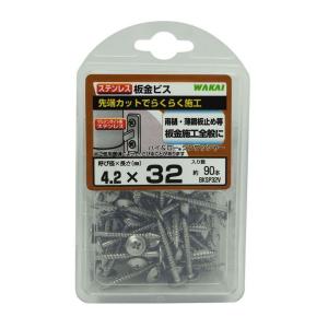 若井産業 板金ビス ステンレス 長さ32mm 90本入り BKSP32V｜wing-of-freedom