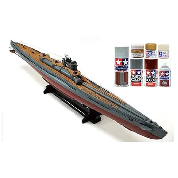 ウッディジョー/木製模型 1/144伊400日本特型潜水艦＋塗料セット