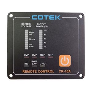 COTEK コーテック SPシリーズインバーター専用リモートコントローラー 12V/24V/48V/7.7mCR-16A 並行輸入品｜wing-of-freedom