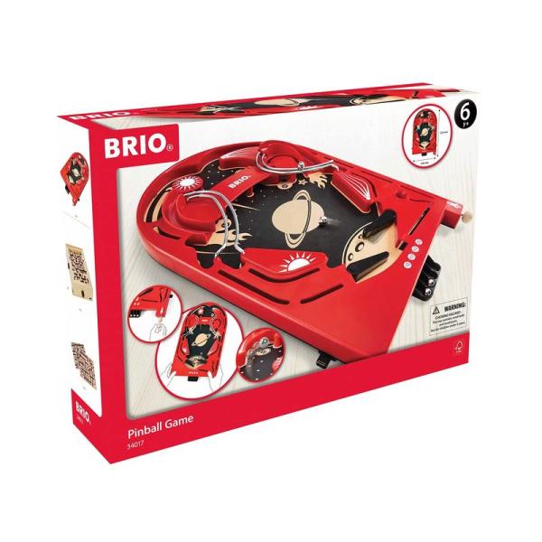 BRIO (ブリオ) ピンボールゲーム レッド 全4ピース 対象年齢 6歳~ (木のおもちゃ 知育玩...