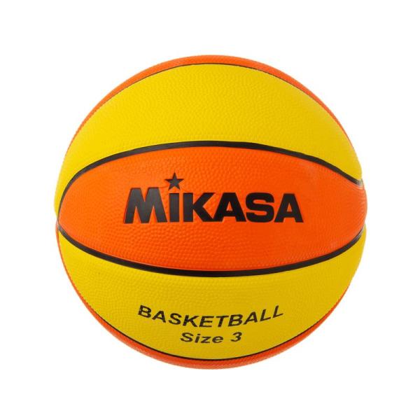 ミカサ(MIKASA) バスケットボール 3号(ジュニア・キッズ向け)ゴム イエロー/オレンジ B3...