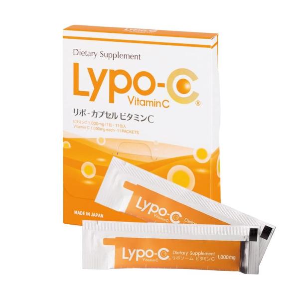 Lypo-C リポ カプセル ビタミンC (11包入) 1箱 国産 公式 リポソーム ビタミンC10...