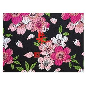 千糸繍院 御朱印帳WL黒恋大桜西陣織 金襴装丁/刺繍文字 蛇腹式48ページ 見開き大判 (銀色刺繍文字白色本文)｜wing-of-freedom