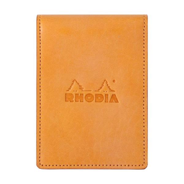 ロディア ミニ3穴システム手帳 RHODIA オーガナイザー(11×8cm リング径11mm 牛革)...