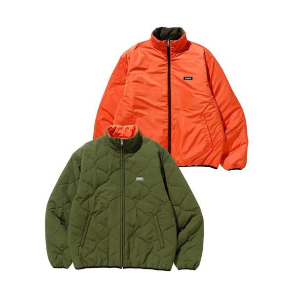 エクストララージ ジャケット REVERSIBLE QUILTED JACKET メンズ OLIVE