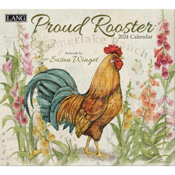 LANG Proud Rooster? 2024年壁掛けカレンダー (24991001936)