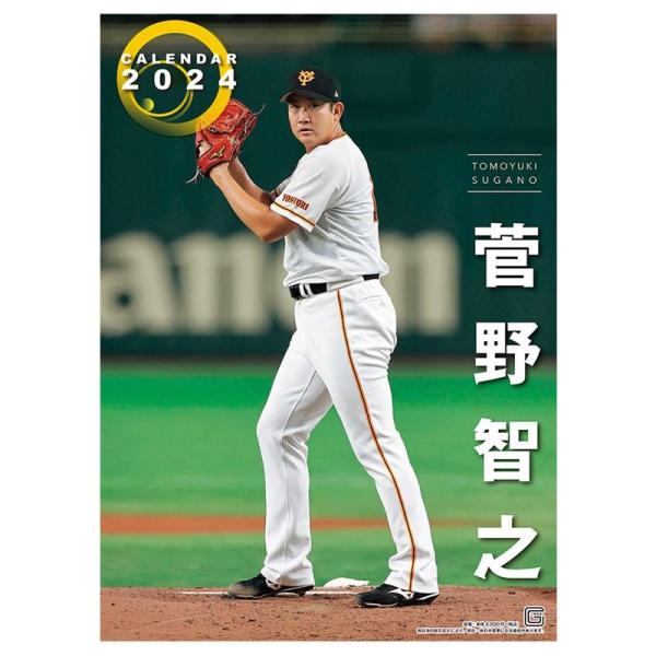 報知新聞社 2024年 菅野智之（読売ジャイアンツ） カレンダー CL-566 壁掛け A2