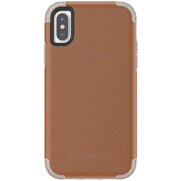 Griffin Survivor Prime Case iPhone X/XS Brown Leat...