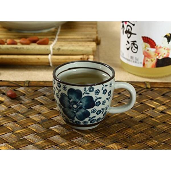 西田(Nishida) エスプレッソコーヒーカップ(青い椿)(75ml)/コップ/カップ/和食器 1...