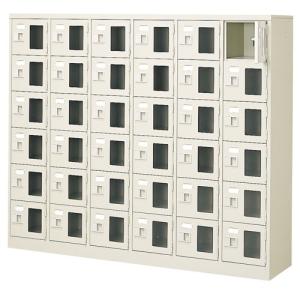 スチール シューズボックス 36人用 窓付き ...の詳細画像1