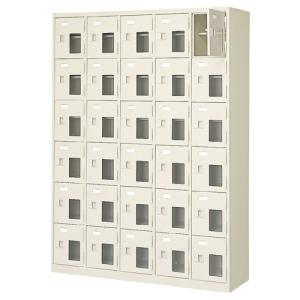 スチール シューズボックス 30人用 5列6段...の詳細画像1