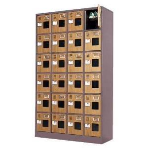 業務用 シューズボックス 木目調扉付き 24人...の詳細画像1