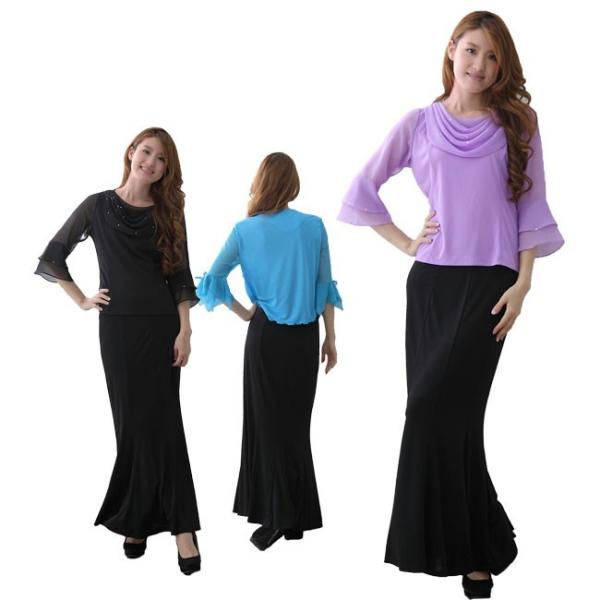 送料無料２〜4日後到着 演奏会 コーラス 衣装 ステージ衣装にエレガントなシルエットのロングスカート...