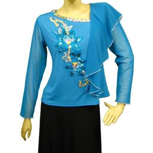 送料無料2〜4日後到着 奏会 コーラス ブラウス 社交ダンス トップス 衣装 (ゆったり)Mサイズ ...