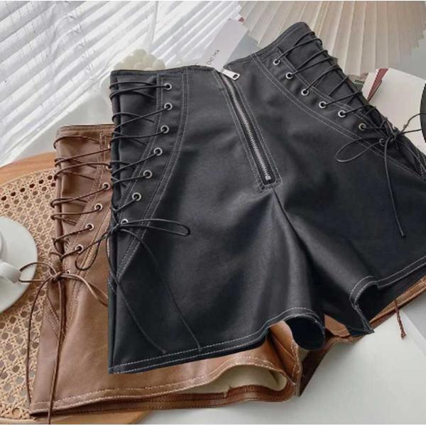 送料無料２〜3日後到着 レザーパンツ ショートパンツ 舞台 演奏 パンツ ステージ衣装 カラオケ衣装...