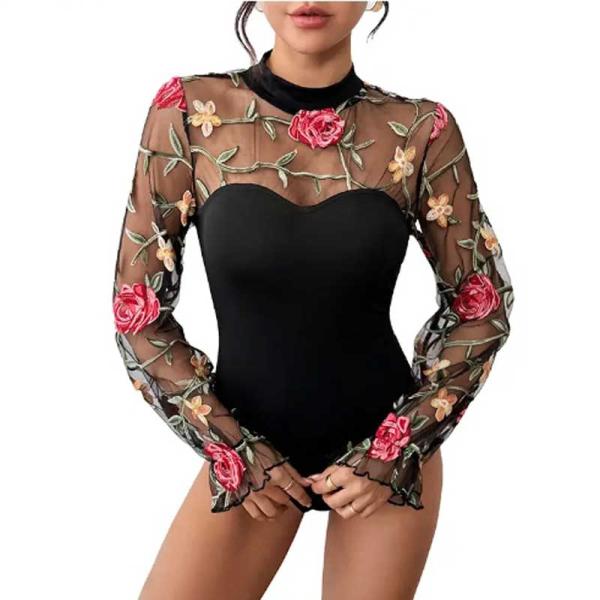 社交ダンス トップス コーラス衣装 ブラウス 演奏会 社交ダンス トップス シースルー 長袖トップス...