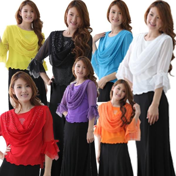送料無料２〜３日後到着 コーラス衣装 演奏会衣装　社交ダンス衣装　トップス　コーラス 衣装 演奏会 ...
