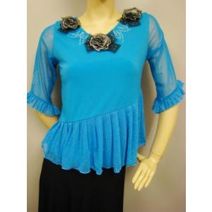 送料無料２〜4日後到着 演奏会 ブラウス コーラス 衣裳 ブラウス 社交ダンス トップス 立体感のあ...