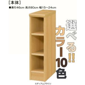 隙間収納 高さ８０ｃｍ幅１５〜２４ｃｍ奥行４６ｃｍ 本ラック サイズ　オーダー ダイニング棚 片付け カウンター下｜wing1