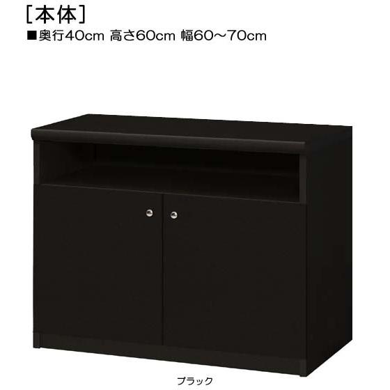下部扉 標準棚板 扉付きリビングボード 高さ６０ｃｍ幅６０〜７０ｃｍ奥行４０ｃｍ 下扉高さ41.5c...