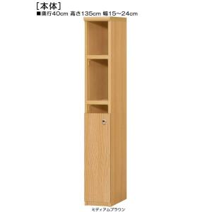 下部扉 頑丈シェルフ 高さ135cm幅15〜24...の商品画像