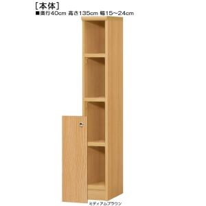 下部扉 頑丈シェルフ 高さ135cm幅15〜2...の詳細画像1