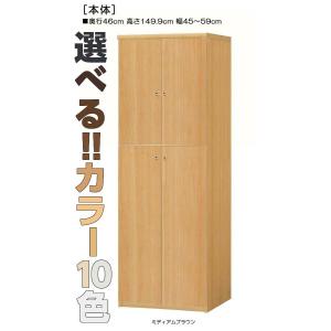 全面扉オフィス書庫 高さ１４９．９ｃｍ幅４５〜５９ｃｍ奥行４６ｃｍ厚棚板（棚板厚み2.5cm） 上下共両開き｜wing1