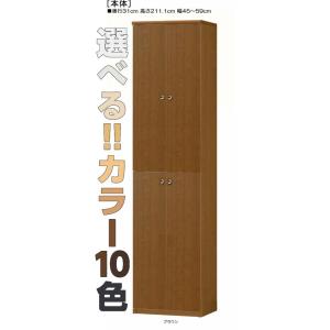 全面扉壁面書庫 高さ２１１．１ｃｍ幅４５〜５９ｃｍ奥行３１ｃｍ厚棚板（棚板厚み2.5cm） 上下共両...