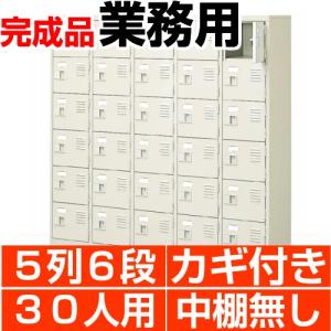 扉付き下駄箱 業務用 5列6段 鍵付き・・中棚無し 30人用 搬入設置/階段上応談