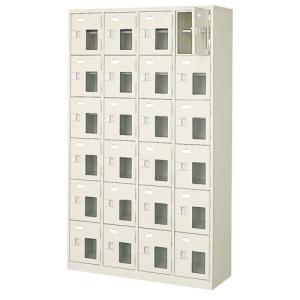 窓付き下駄箱 24人用 4列6段 下駄箱 業務...の詳細画像1