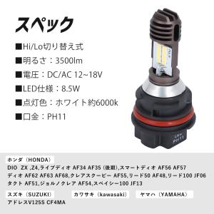 PH11 LED LEDバルブ ヘッドライトバ...の詳細画像4