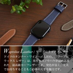 アップルウォッチ バンド 本革 BAMBI ワ...の詳細画像5
