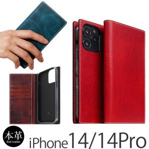 iPhone14 Pro / iPhone 14 ケース 手帳型 本革 SLG Design Badalassi Wax case アイフォン ブランド レザー スマホケース case