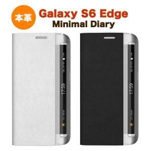 送料無料 Galaxy S6 edge 「docomo SC-04G / au SCV31」 ZENUS Minimal Diary ギャラクシーs6エッジ カバー 手帳型ケース 手帳 カード 収納 本革ケース case｜winglide