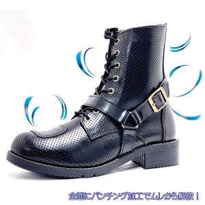パンチングファルコン 本革バイクブーツ ◇当日...の詳細画像1