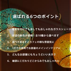 ペンダントライト モザイク ガラス 1灯 E1...の詳細画像3