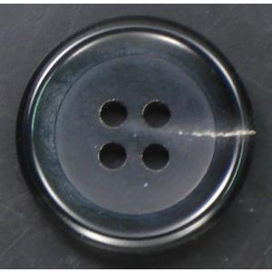 水牛ボタン　四つ穴　ブラック