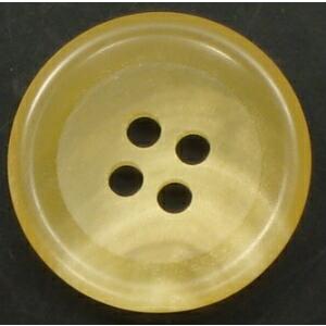 水牛ボタン　本水牛/リアルホーン　四つ穴　ホワイト