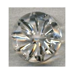 クリアーボタン　7118　二つ穴　透明