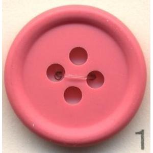 トップカラーポリボタン(マット）　４つ穴　サーモン