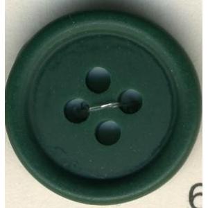トップカラーポリボタン(マット）　４つ穴　ディープグリーン
