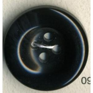 【大きいサイズ】　ストーン調ポリボタン　4つ穴　ブラック