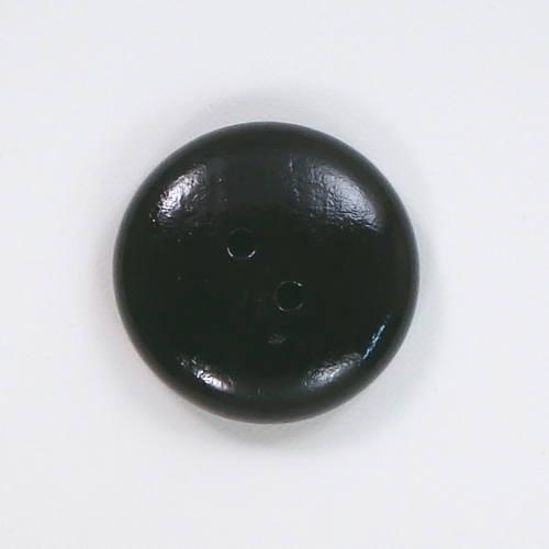 ウッドボタン　二つ穴　42mm　こげ茶　【10個入り】