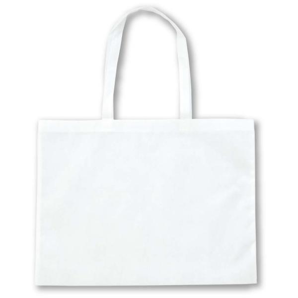 カラー不織布バッグ　（縫製タイプ）　　大（６３×４６ｃｍ）　白