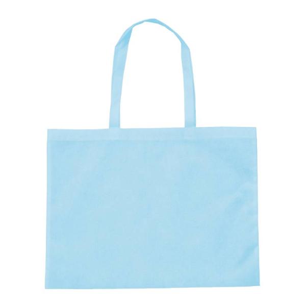カラー不織布バッグ (縫製タイプ)  大(63×46cm)  水色