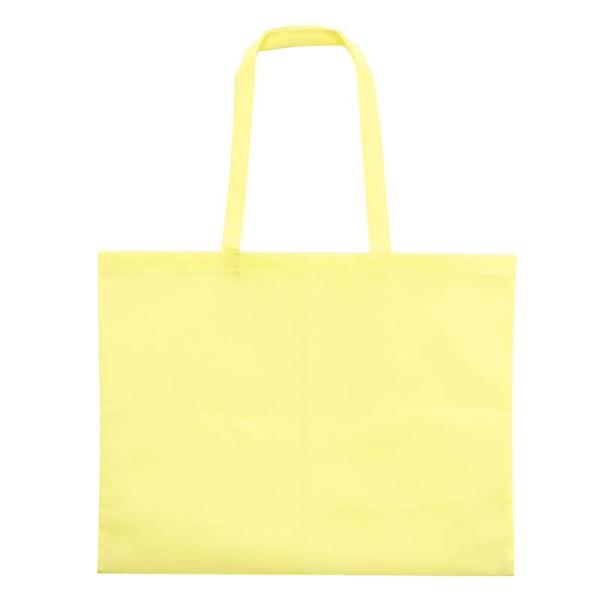 カラー不織布バッグ (縫製タイプ)  大(63×46cm)  薄黄