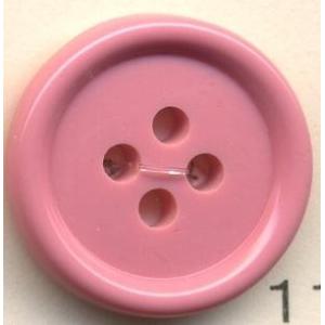 トップカラーポリボタン（ツヤ）　４つ穴　ローズダスト